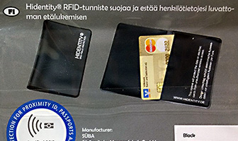Maksukortin suojakotelo RFID